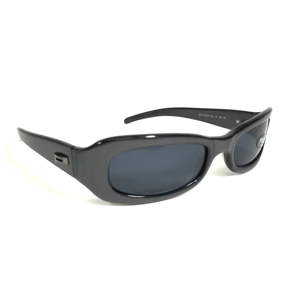 Police Sunglasses Frames MOD.1354 52 COL.704 Gray Rectangular with Blue Lenses